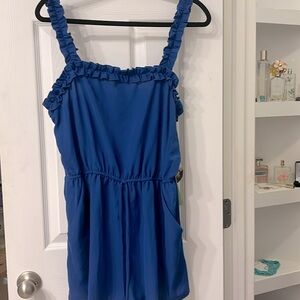 XL Bebop Cobalt Blue Romper